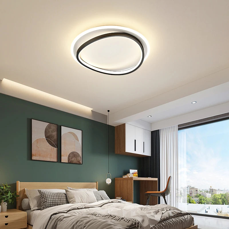 Carré Simple moderne LED lustres lumières gradation Luminaire chambre Salon étude Foyer salle Salon éclairage lampes ménage
