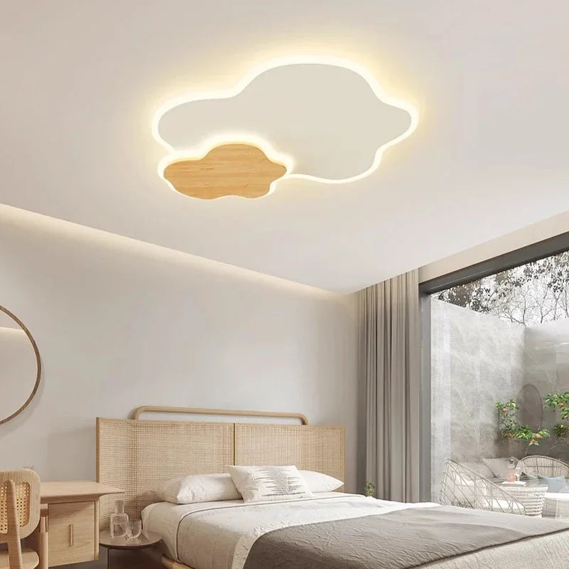 plafonnier moderne led en forme de nuage pour décoration intérieure