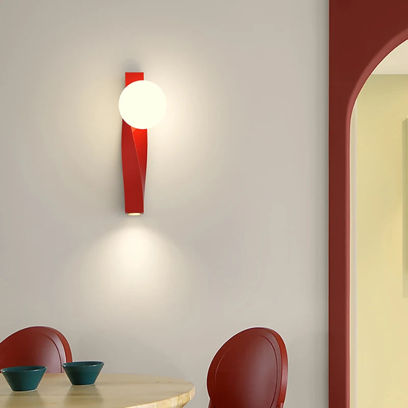 lampe de chevet murale en u anti-lumière bleue minimaliste