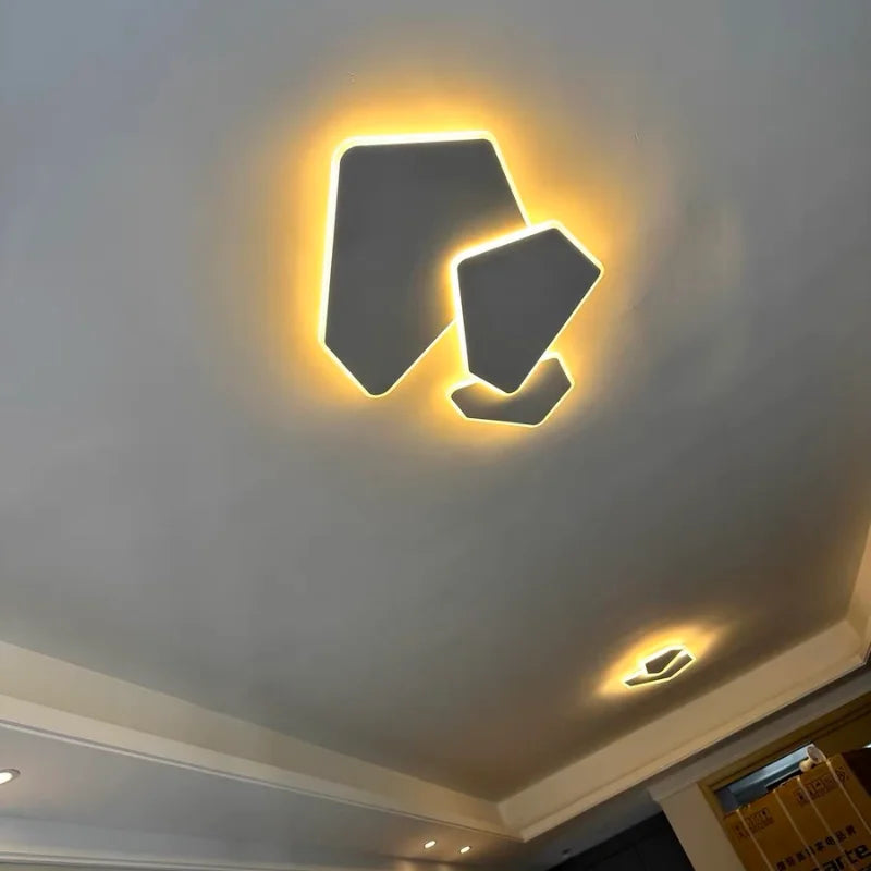 plafonnier Nordique moderne géométrique salon chambre salle à manger cuisine salle à manger étude décor éclairage lumière LED intérieur