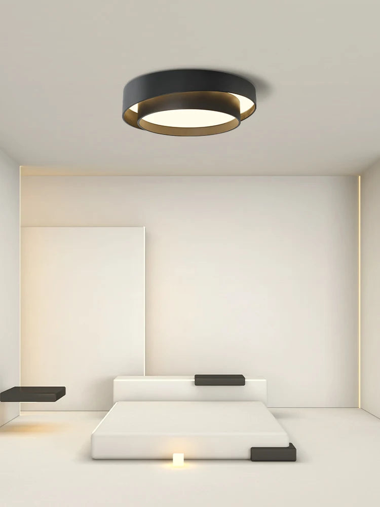 Plafonnier rond moderne led Art plafonnier Studio cuisine chambre allée balcon couloir blanc plafonnier design