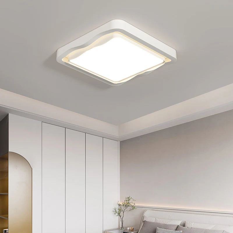 plafonnier moderne style salon crème protection yeux spectre complet