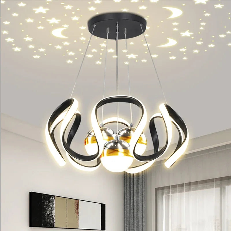 Plafonnier LED suspendu au design nordique
