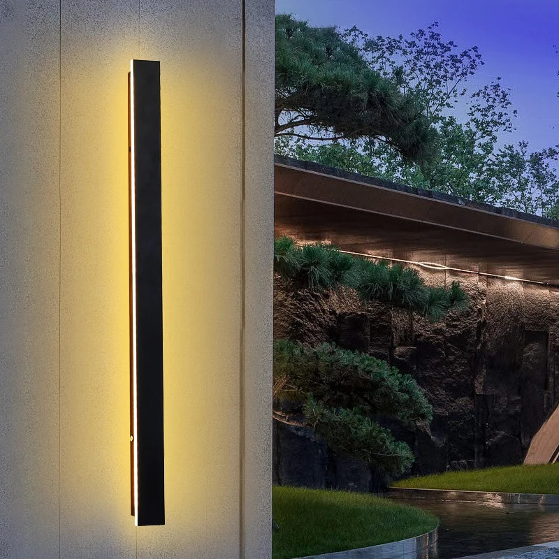 Applique murale led extérieure étanche longue bande moderne