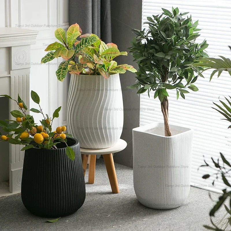 pots de fleurs nordiques design moderne pour jardin et cour