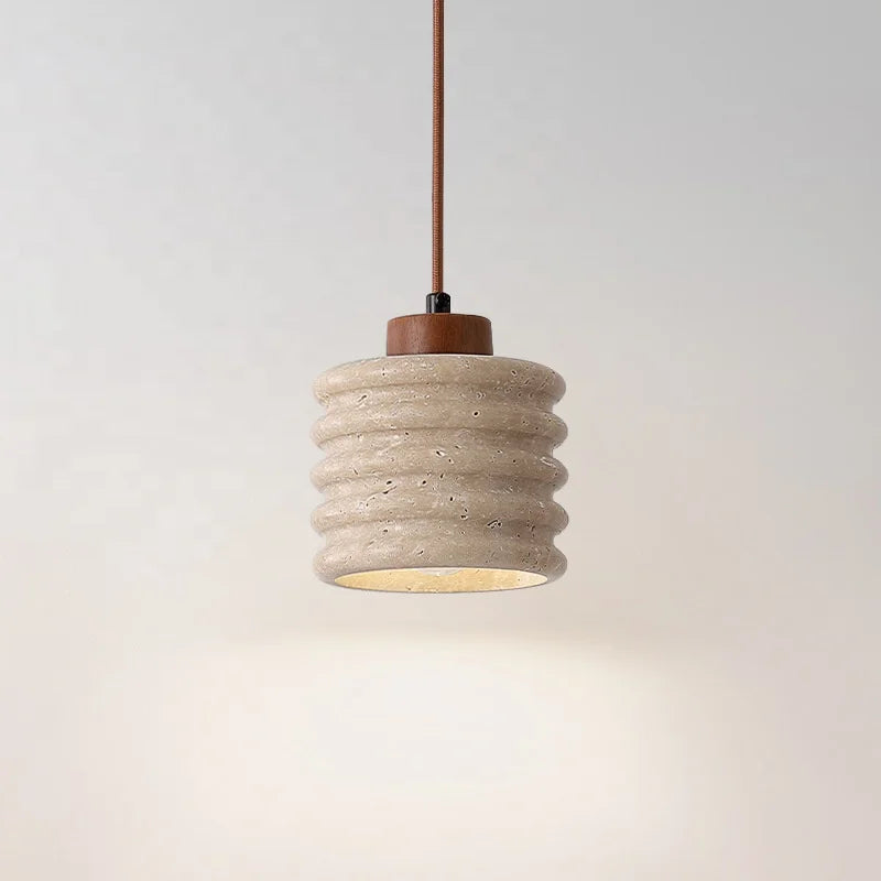lustre wabi-sabi design bois décoration intérieure suspension
