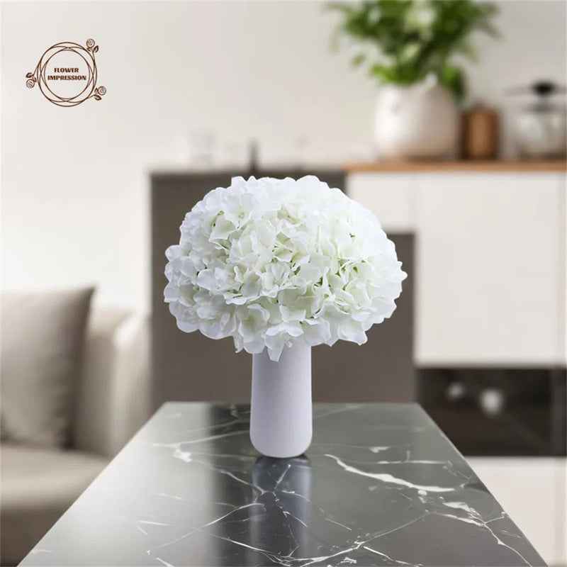 lot de 10 têtes d'hortensia artificielles pour décoration festive
