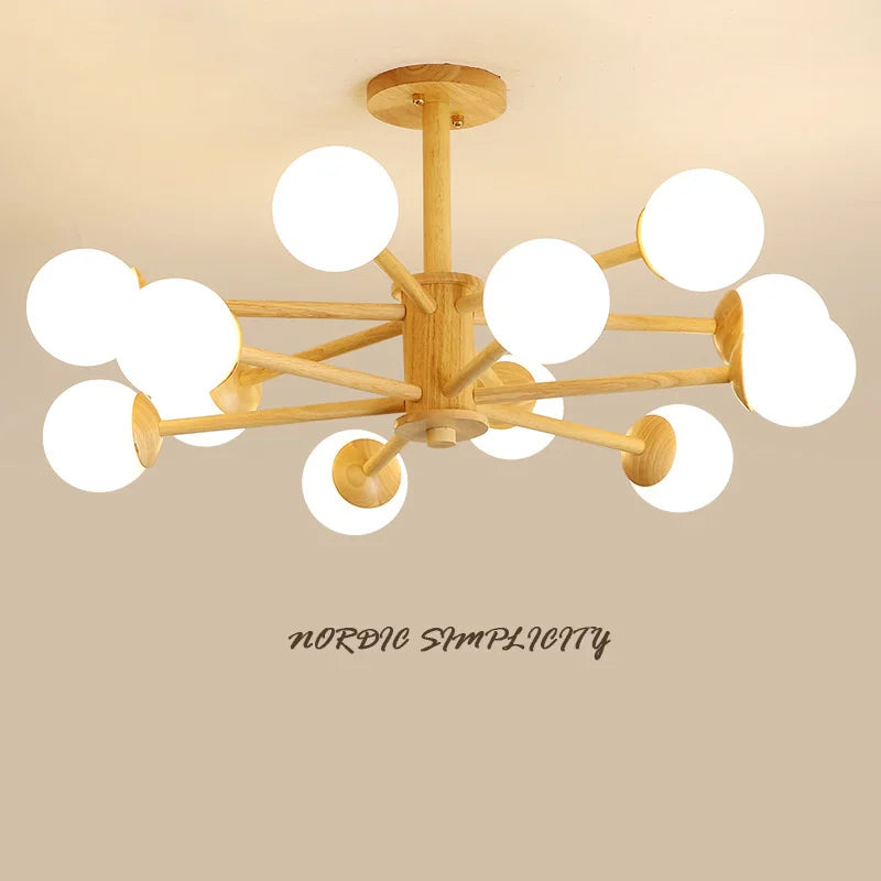 lustre moderne en verre avec abat-jour pour décoration intérieure