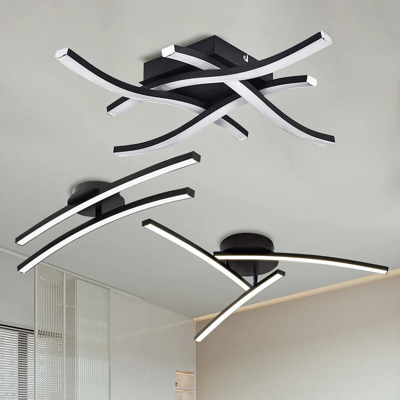 lustre moderne et créatif incurvé