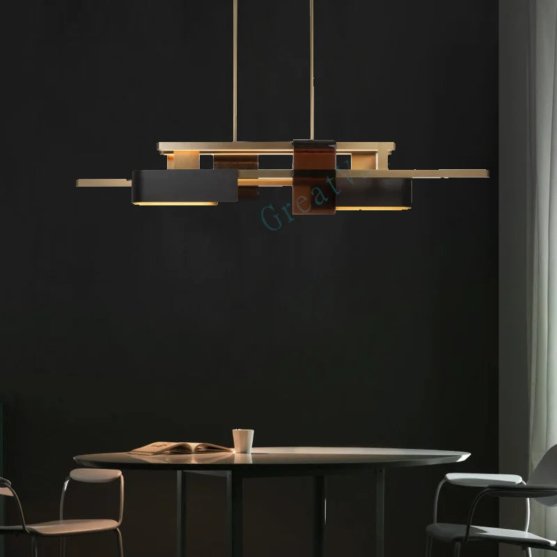 lustre nordique post-moderne 	 en acier inoxydable led personnalisé