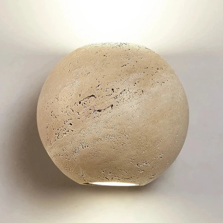 Applique murale LED lampe pierre ronde chambre chevet lumière haut et bas Foco variable GU10 ampoule maison chambre décoration éclairage 110V 220V