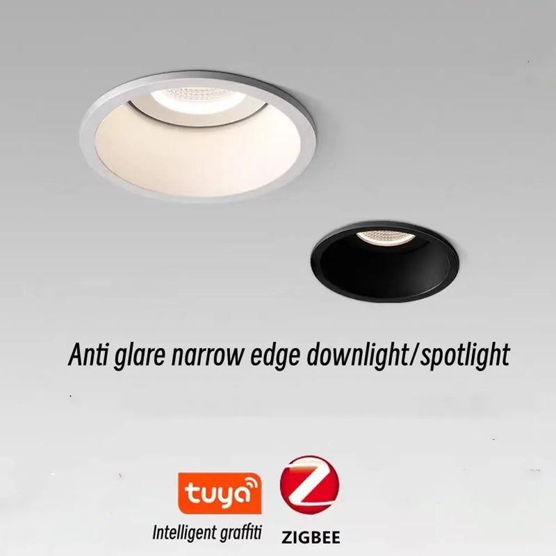 spot lumineux intelligent anti-éblouissement zigbee pour éclairage intérieur