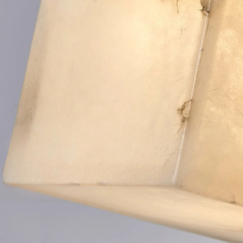 applique murale en marbre cubique pour éclairage intérieur élégant