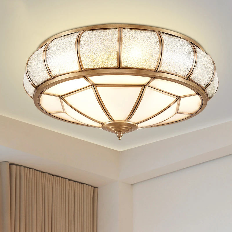 Plafonnier en cuivre Antique nordique