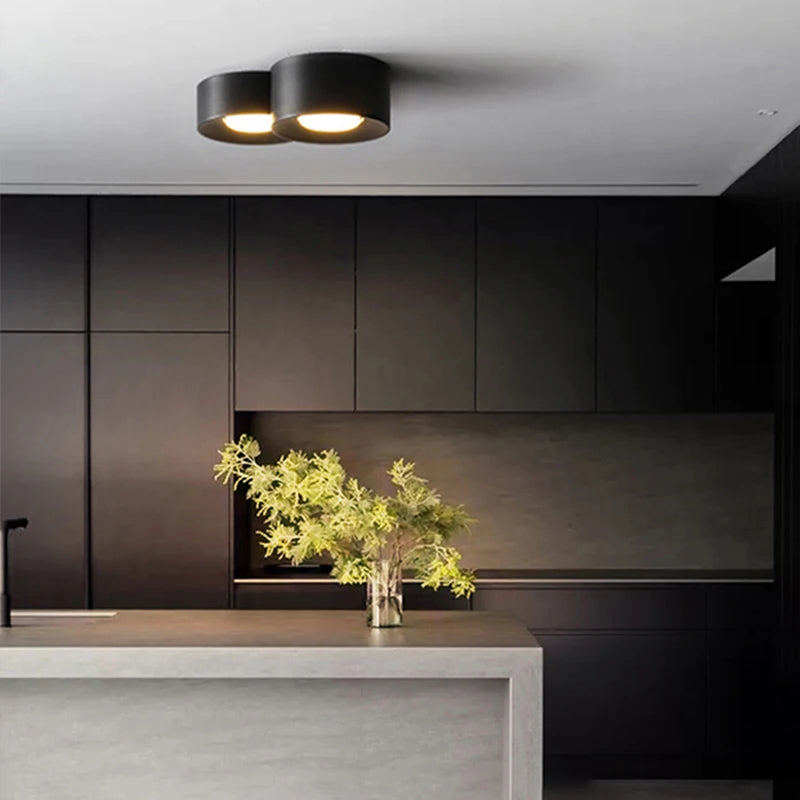 plafonnier moderne led cylindre spot minimalisme intérieur décor maison éclairage