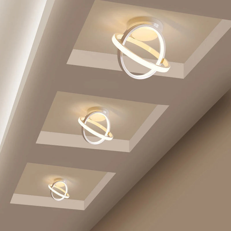 plafonnier moderne à leds pour éclairage de couloir maison