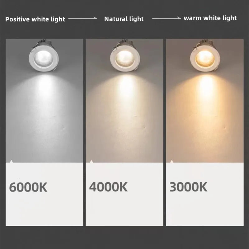 spot led rond étanche en aluminium pour intérieur et extérieur