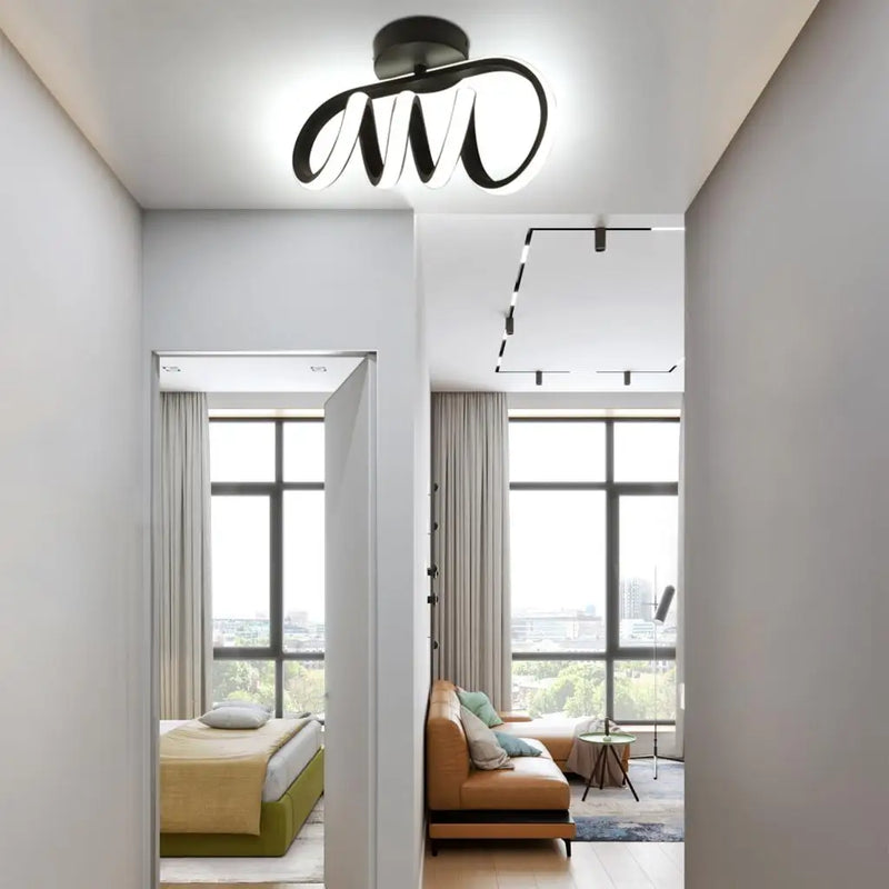 plafonnier led moderne monté en surface pour allée nordic