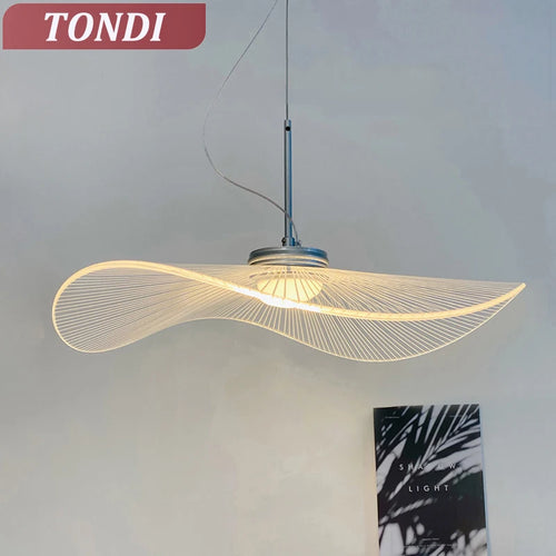 lustre led moderne suspendu lotus classique restaurant