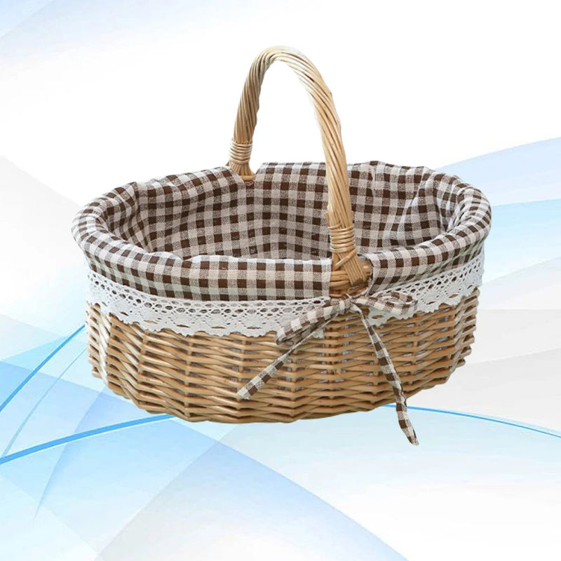bacs de rangement empilables transparents avec couvercles en rotin et bois
