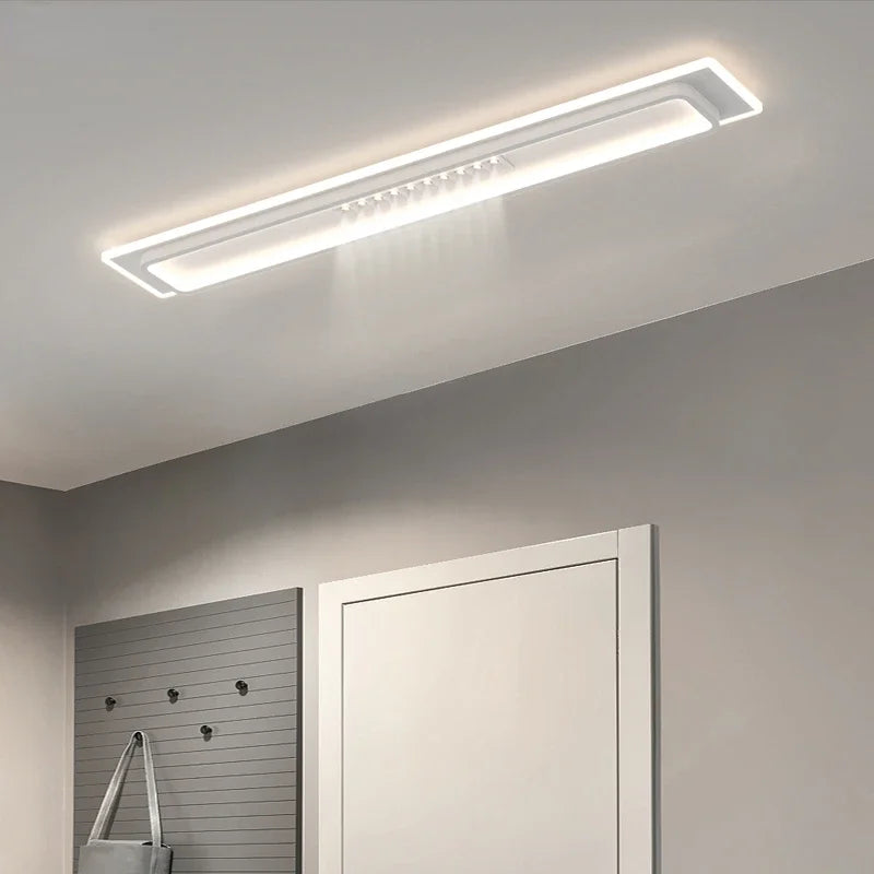 Plafonnier led moderne avec gradation et projecteurs d'éclairage intérieur