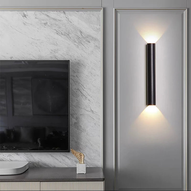 applique murale led en aluminium haut et bas au40