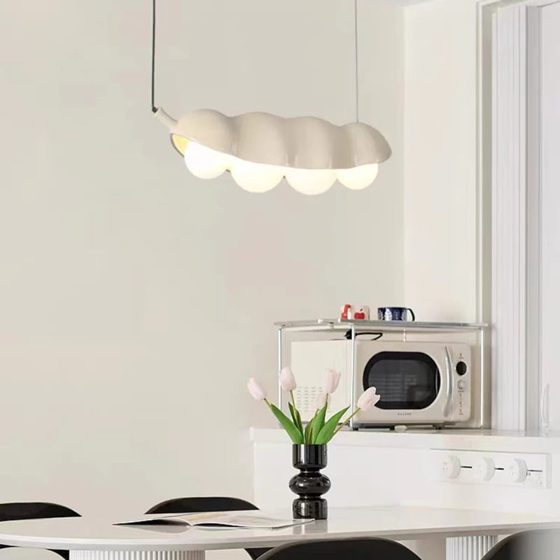 lustre en verre à pois créatifs avec fil réglable pour éclairage