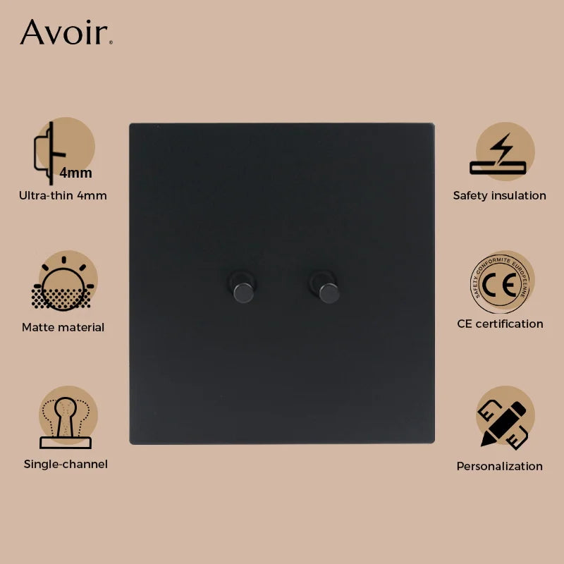 interrupteur volet roulant momentané en acier inoxydable pour stores et rideaux