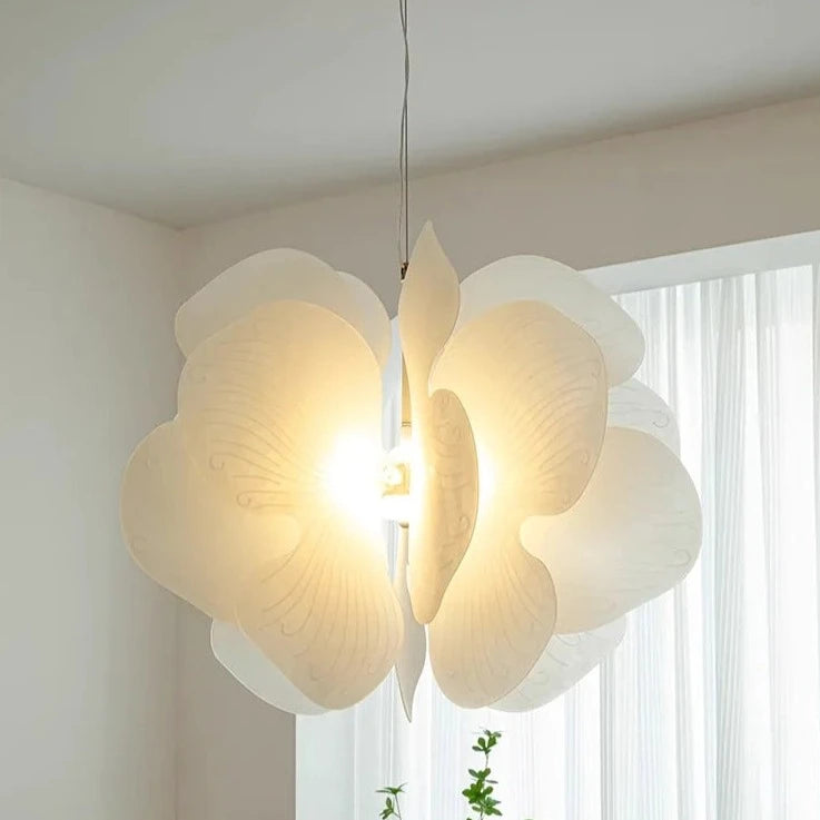 lustre en acrylique avec suspension led papillon nordique