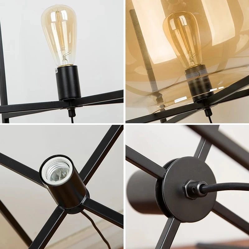 lampadaire post-moderne simple avec verre de cognac