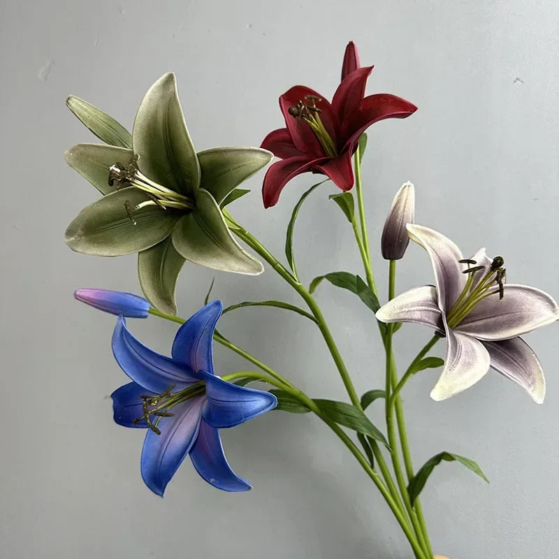branche de lys artificielle décoration florale pour intérieur