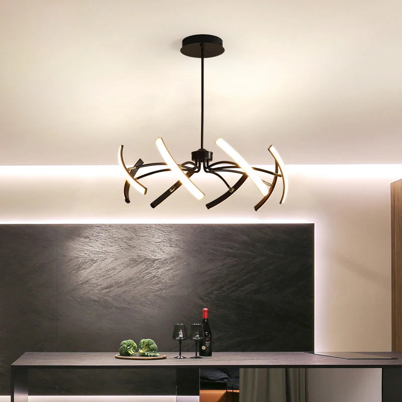 lustre led moderne éclairage intérieur lampes luminaires