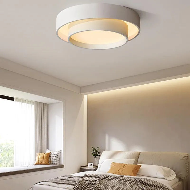 Plafonnier rond moderne led Art plafonnier Studio cuisine chambre allée balcon couloir blanc plafonnier design