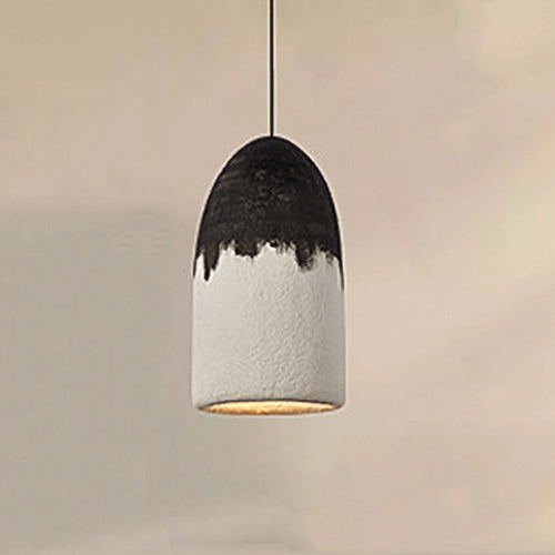 suspension moderne Wabi Sabi noir et blanc LED lampe créative Restaurant café Droplight chambre européenne