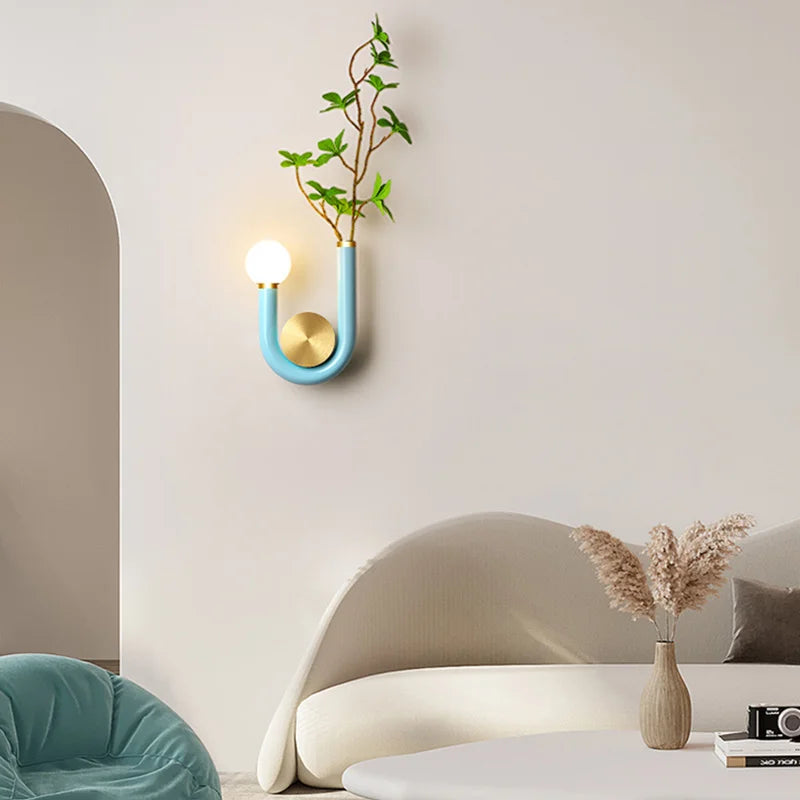 Applique murale LED modernes Style nordique minimaliste en forme de U