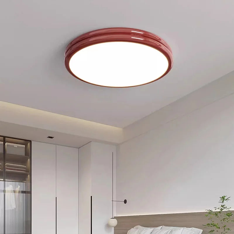 led plafonnier rond minimaliste pour éclairage intérieur