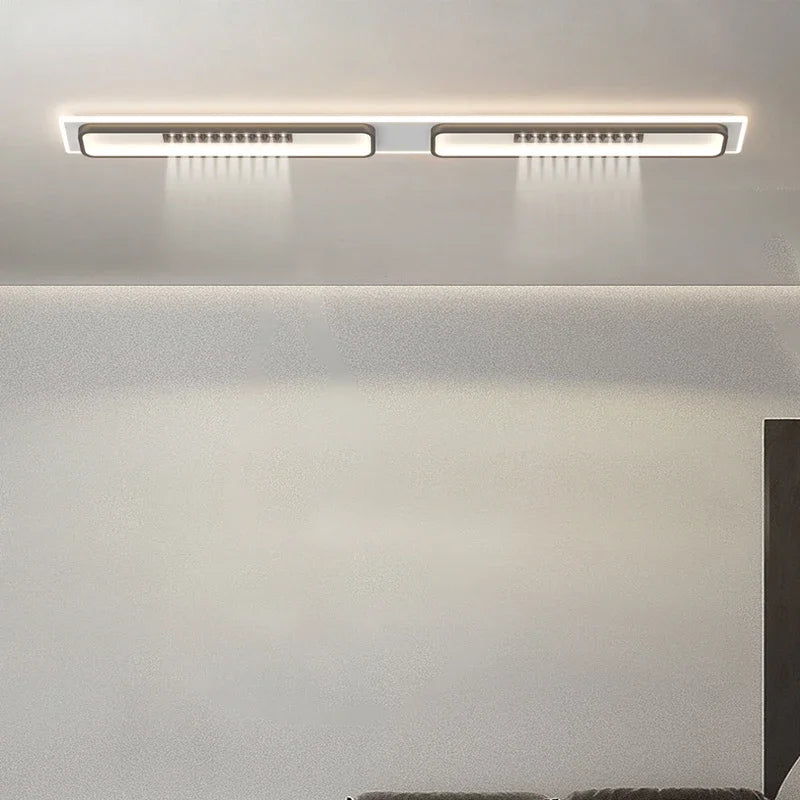 Plafonnier led moderne avec gradation et projecteurs d'éclairage intérieur