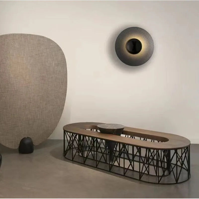 applique murale led circulaire design moderne luminaire décoratif