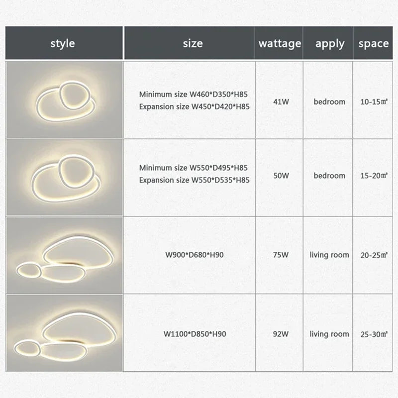 plafonnier nordic led rond luminaire d'éclairage décoratif intérieur