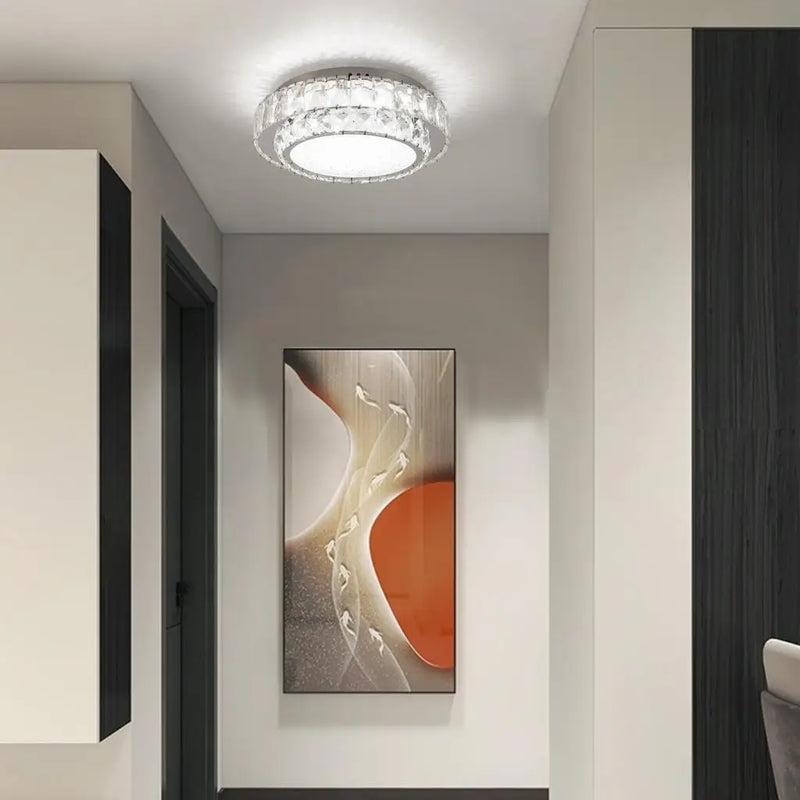 plafonnier led en cristal nordique moderne pour intérieur