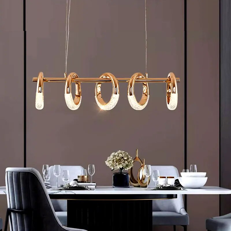 Lustre led design moderne ronds