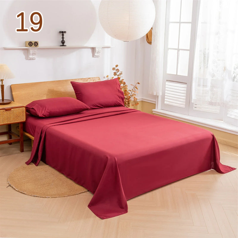 ensemble de literie douce et brossée pour lit double