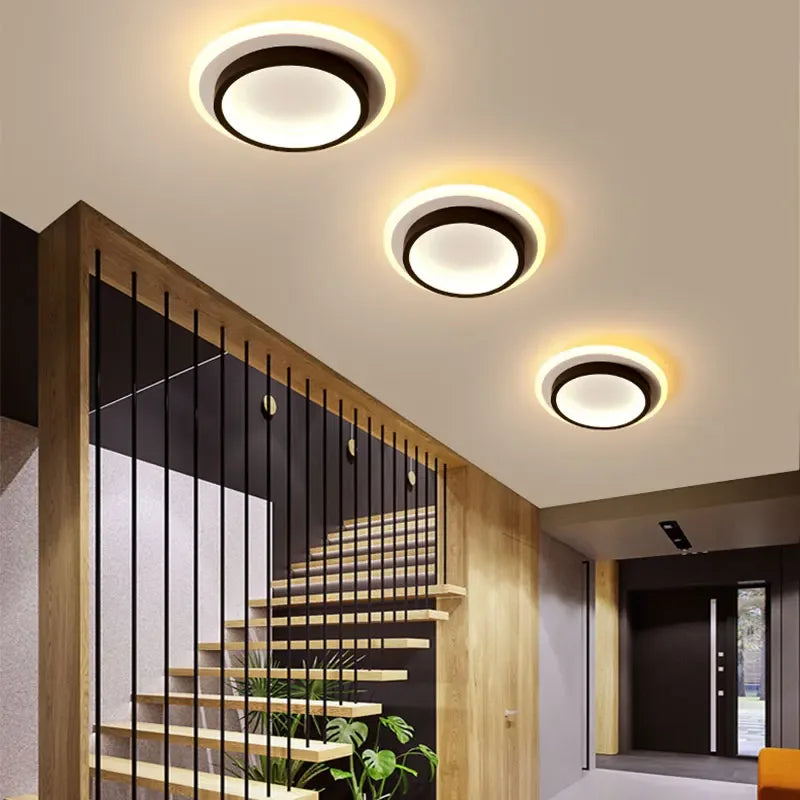 Plafond moderne à LEDs lampe pour salon escalier allée vestiaire couloir chambre plafonnier intérieur décor à la maison luminaire