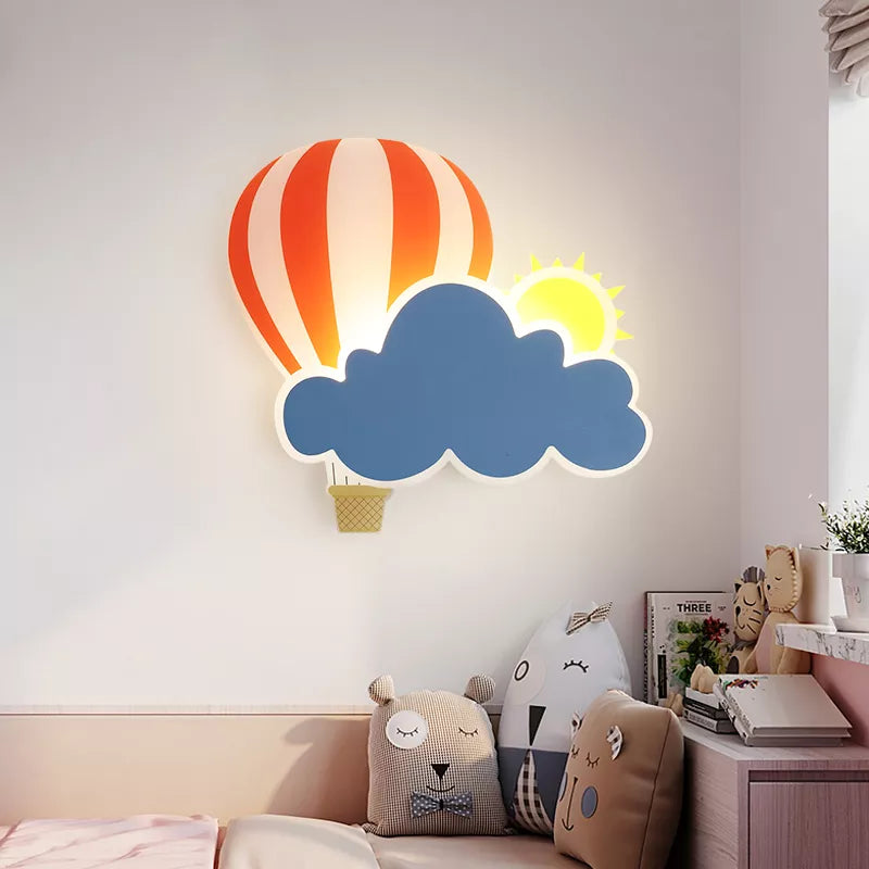 applique nuage airballons chaud enfants chevet déco écolematernelle