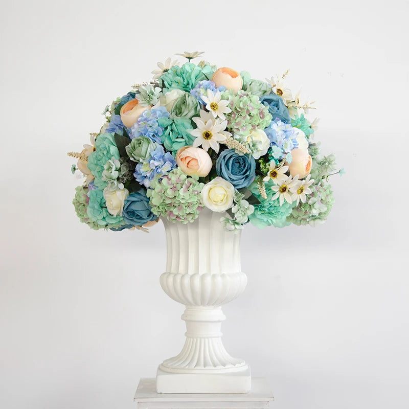 boules de fleurs artificielles en soie pour décoration de mariage et photo