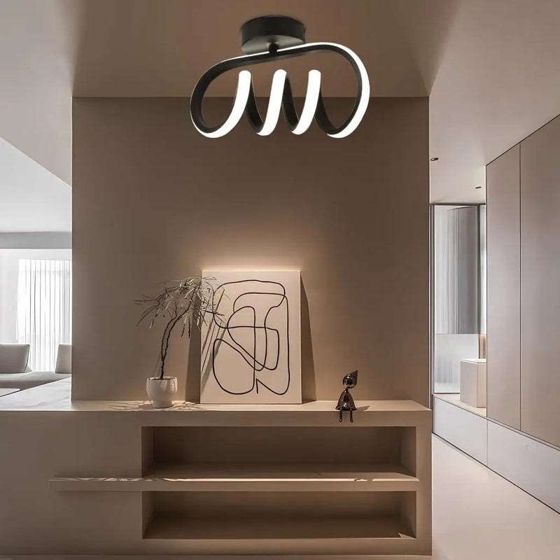 plafonnier led moderne monté en surface pour allée nordic