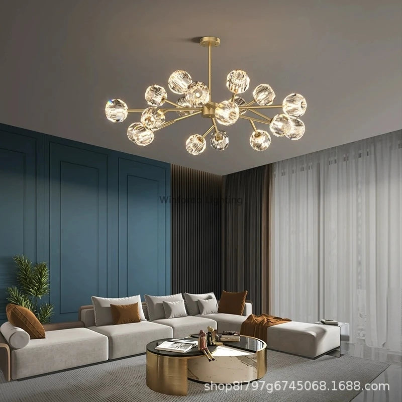 lustre de luxe en cristal éclairage postmoderne winfordo wf-xd011
