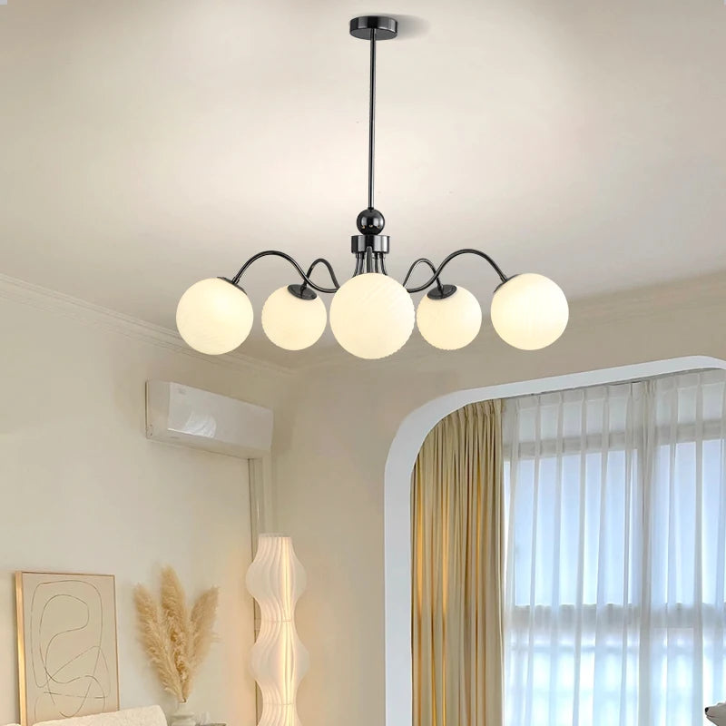 lustre led qiyimei artglass pour éclairage intérieur décoratif