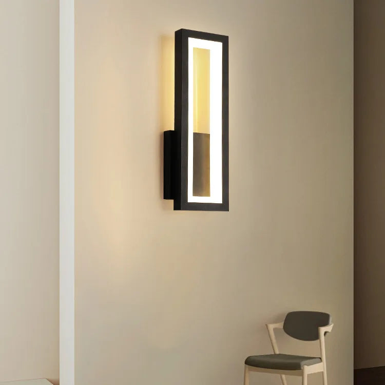 applique murale minimalistes modernes maison led applique noir blanc allée