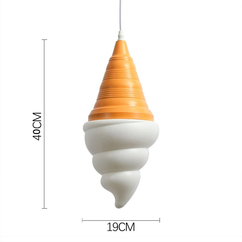 Suspension style glace à l'italienne à LED